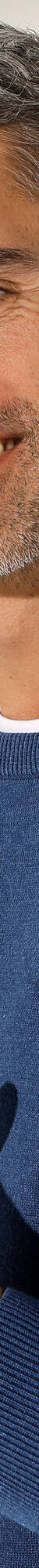 Pull pur coton col rond manches longues (bleu chiné) Pull pur coton col rond manches longues (bleu chiné)